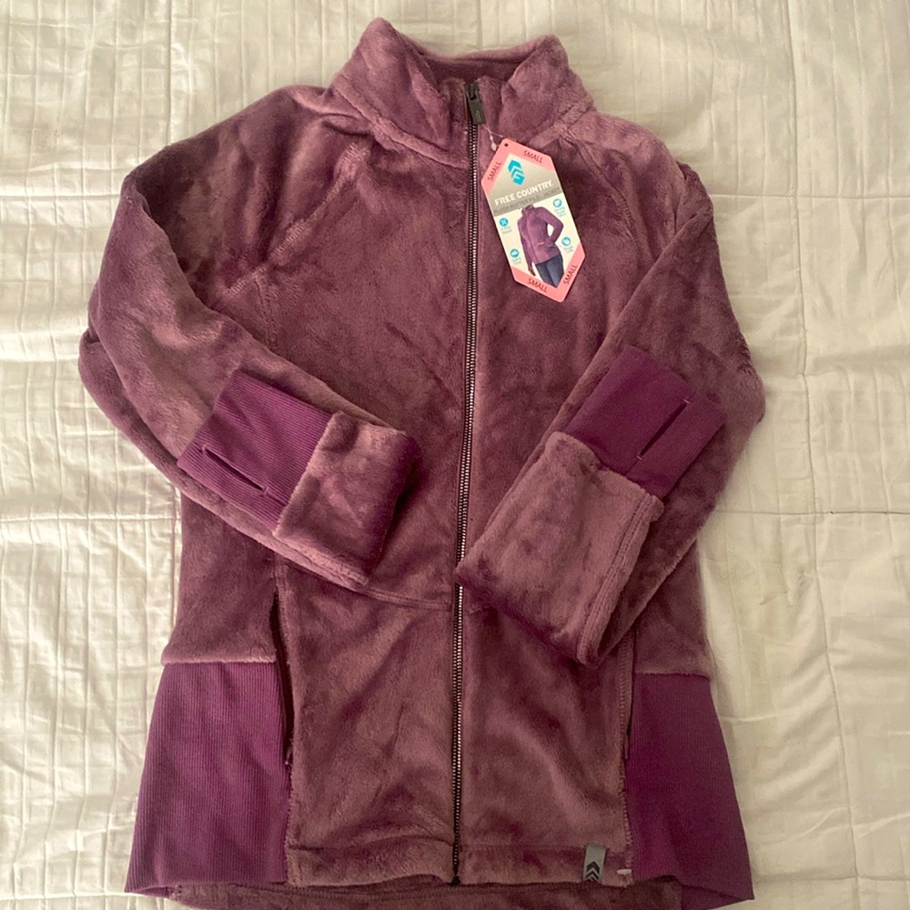 Purple Plush Butter Pile jacket